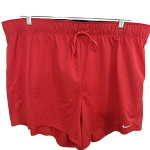 Nike‎ Womens Dri-FIT Training Shorts University Red Plus Size 1X CT0605-631 NEW